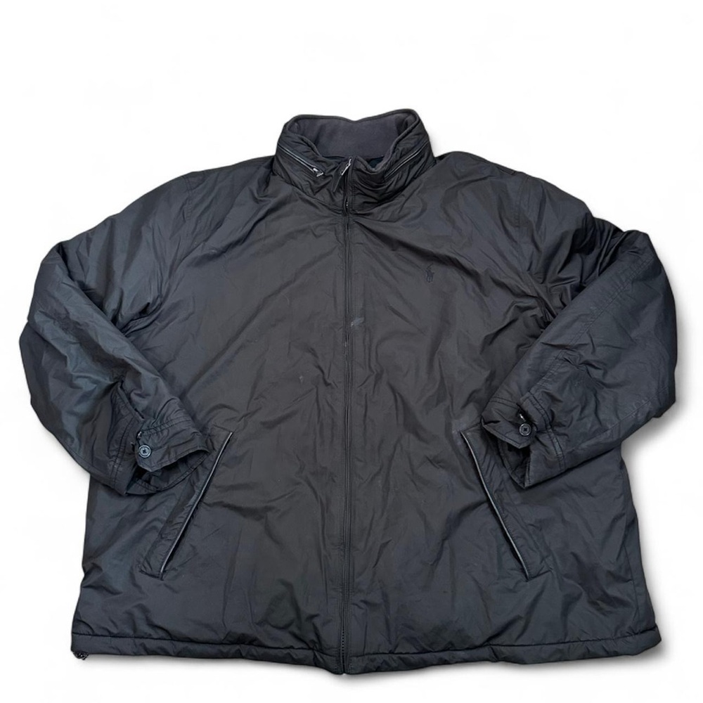 Polo Ralph Lauren Men’s Black Fleece-Lined Packable Hood Insulated Jacket 3XB